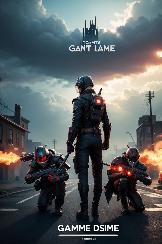 Create an image with a game theme 
