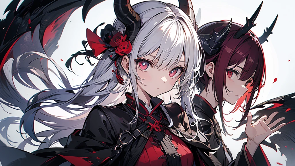 An upper-rank demon that looks like it could appear in Demon Slayer。Being in an old castle。