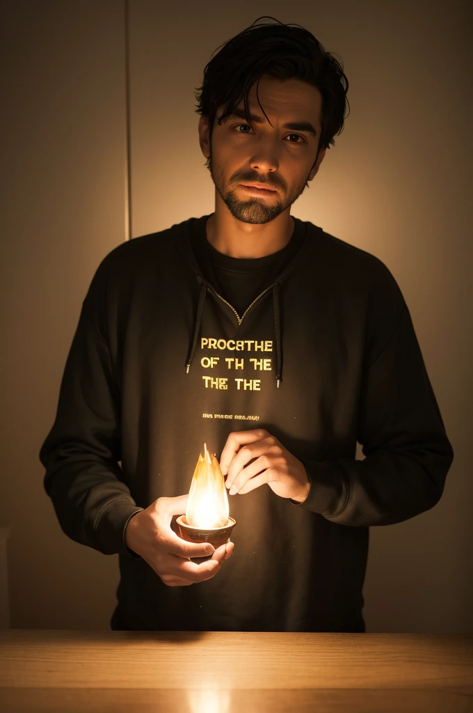 naughty man, sweatshirt He who brings light, that came from the dark waters, despicable