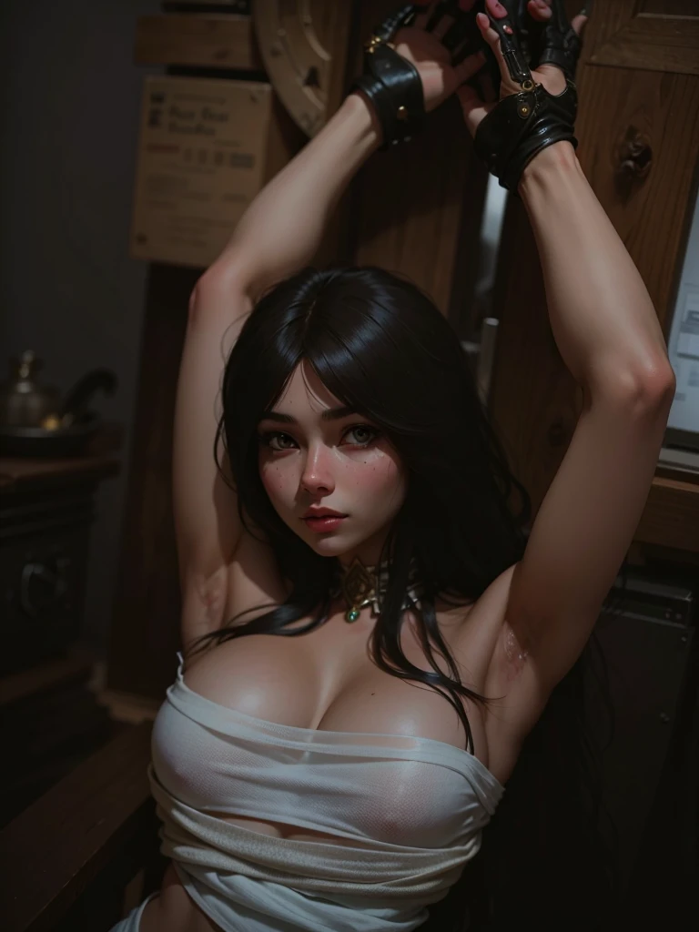 Beastly Quality, masterpiece (Large Breasts) Detailed skin texture, Detailed cloth texture, Detailed face, Super Detail, 8k, Intricate details, One girl