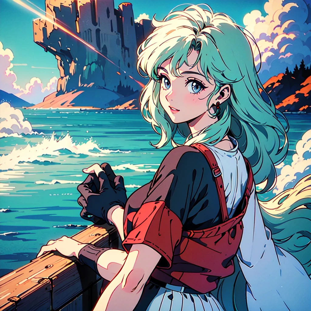 Incorporating elements of 80&#39;s retro vibes and city pop、Create a masterpiece album cover illustration with SeaArt。With the highest quality animation style、Draw a blonde short-haired girl。Her eyes are blue、Dressed like a rapper、She&#39;s striking her best pose while wearing headphones.。This work was drawn at a dynamic angle.、It will be produced in high definition like 4K.。
Morning Sea
