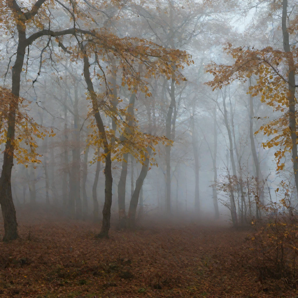 (masterpiece, best quality:1.2), fog, forest, treed, trees, cold, cold sky, cold day
