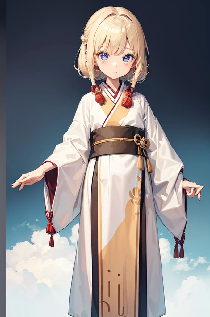 Wooden Humanoid Robot,Wood grain body,child女に似せて作られた,wear the kimono,child,児,Small,Illustrated,Throw the towel forward