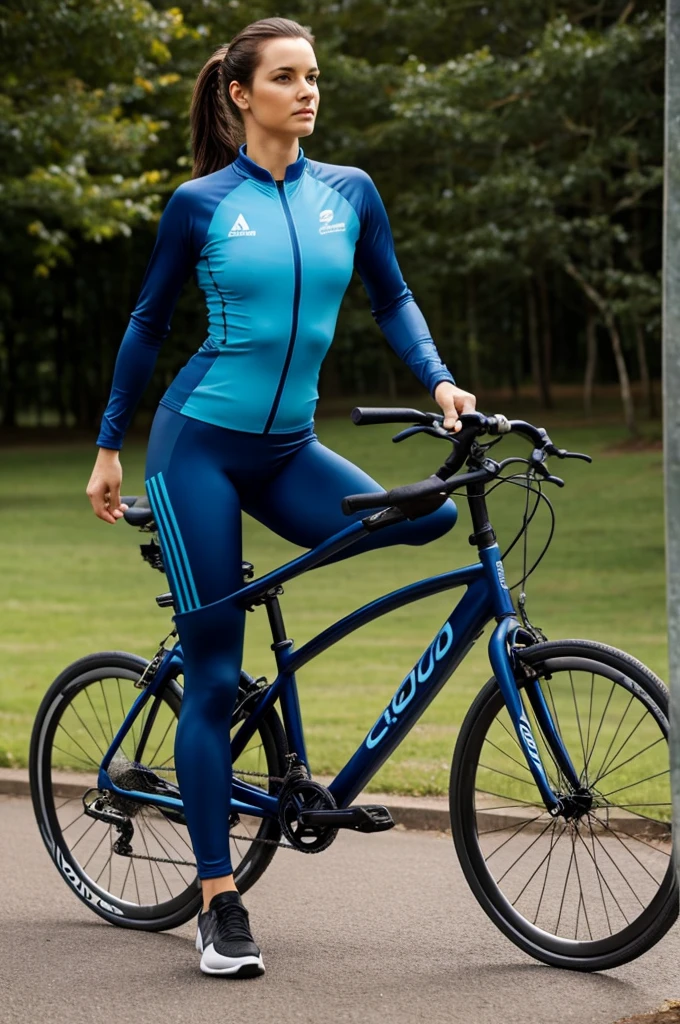 Woman in lycra 