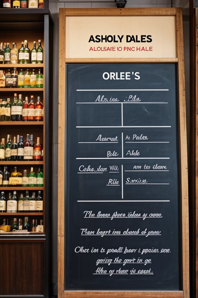 A simple background to encourage alcohol sales, an empty space at the bottom where I can advertise