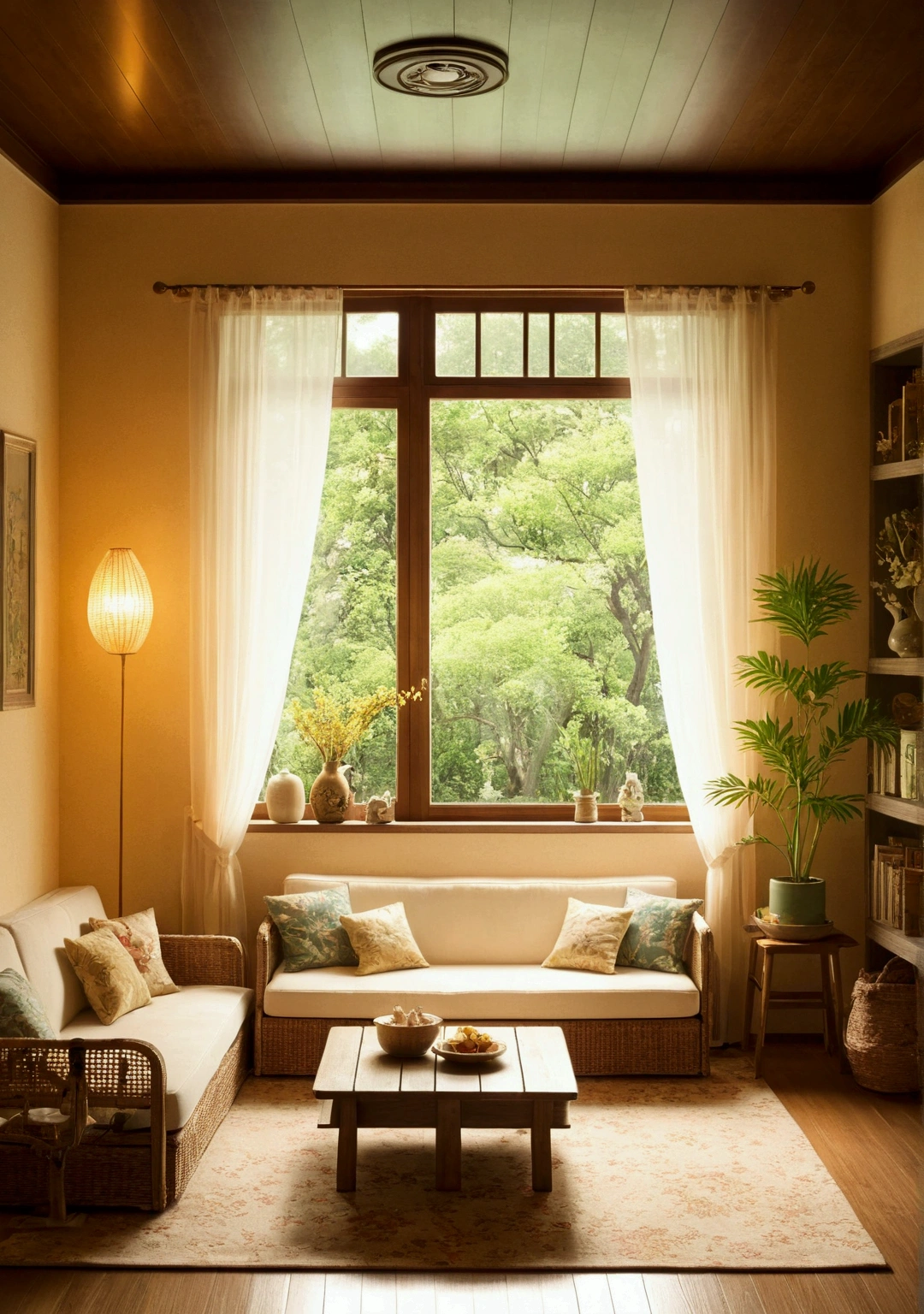 Ghibli summer Stylish living room