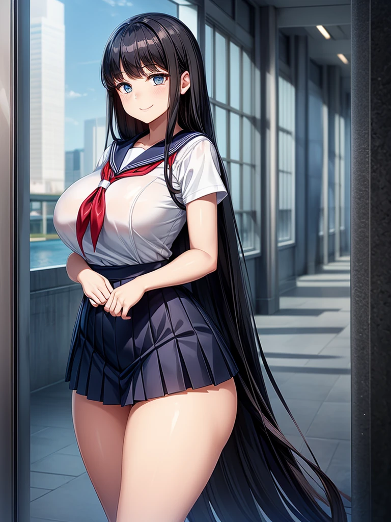 (((medium breasts))), ((best quality)), ((masterpiece)), ((detailed)), (((perfect face))), ((((slender 16yo teenage girl walking)))), (((((topless))))), (((short ponytail))), (((blue eyes))), (((dark blue pleated skirt from waist to thighs))), ((shy:1.3)), ((blushing:1.5)), ((skinny thighs)), ((skinny hips)), (((bare arms))), (((bare shoulders))), (((bare stomach))), ((((girl looking away)))), (((city in background))), (((brown hair)))