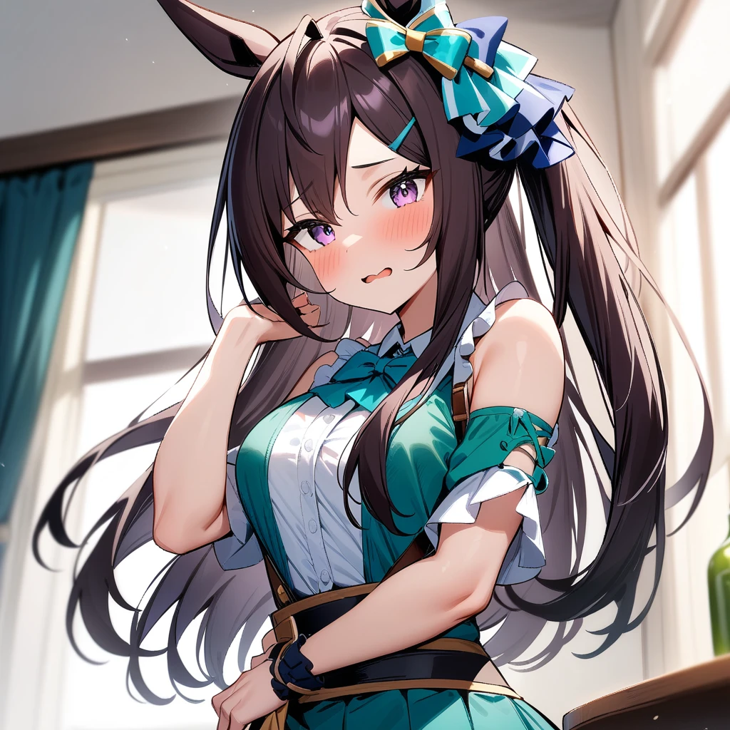 masterpiece, best quality, very aesthetic, absurdres, 1girl, mejiro dober \(umamusume\), umamusume,
