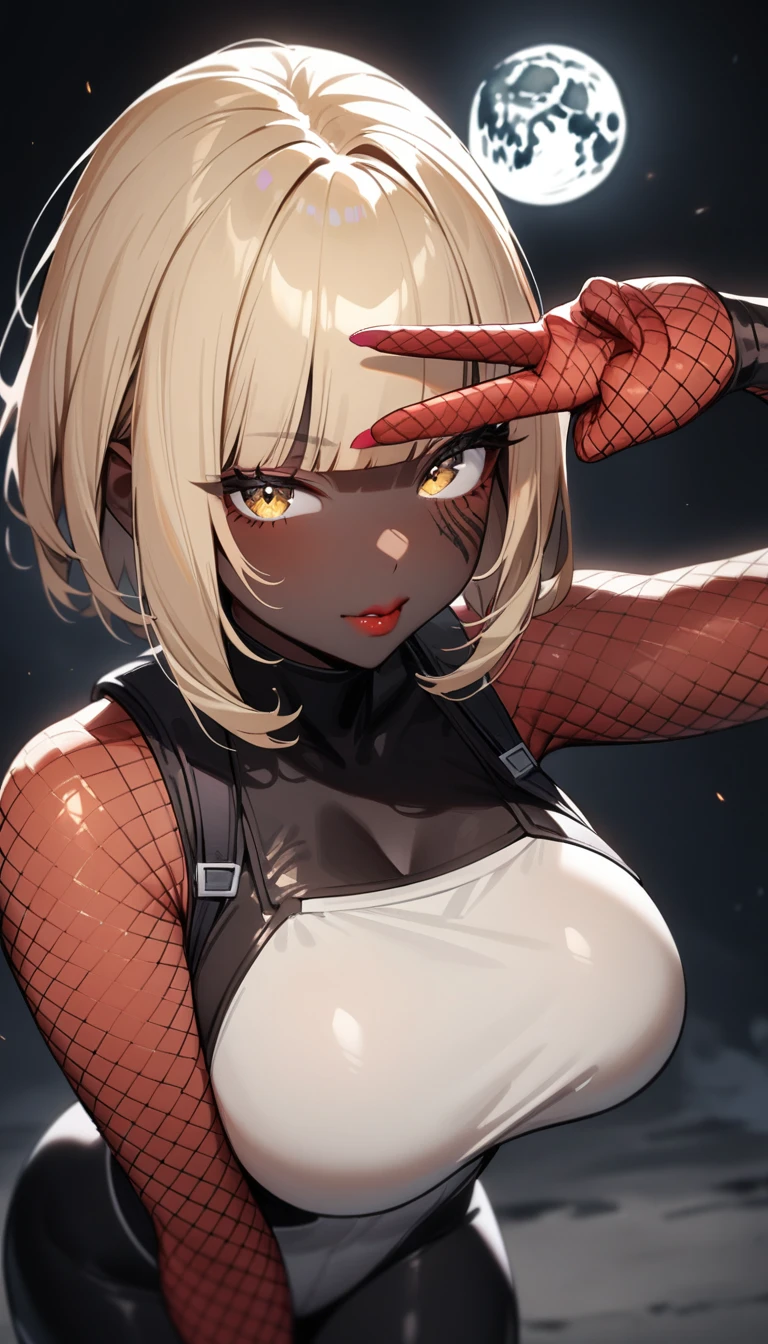 (((Perfect body,White and tender skin,(((spider man,black Spider Man costume,spider tights,(red cloak:1.2)))),(((blonde hair, Bangs, hair accessories, ponytail, yellow eyes, orange eyes, hair between eyes,))),((masterpiece)),highres,((Best quality at best)),masterpiece,quality,Best quality,((( Exquisite facial features,Looking at the audience,There is light in the eyes,(((Open your mouth,Separate your lips,ahegao,Sticking out tongue)))))),(((Light and shadow,Huge breasts,plump ass))),(((Looking at the camera,White background,Sitting astride,Open your legs,Camera from bottom to top,低头Looking at the camera))))