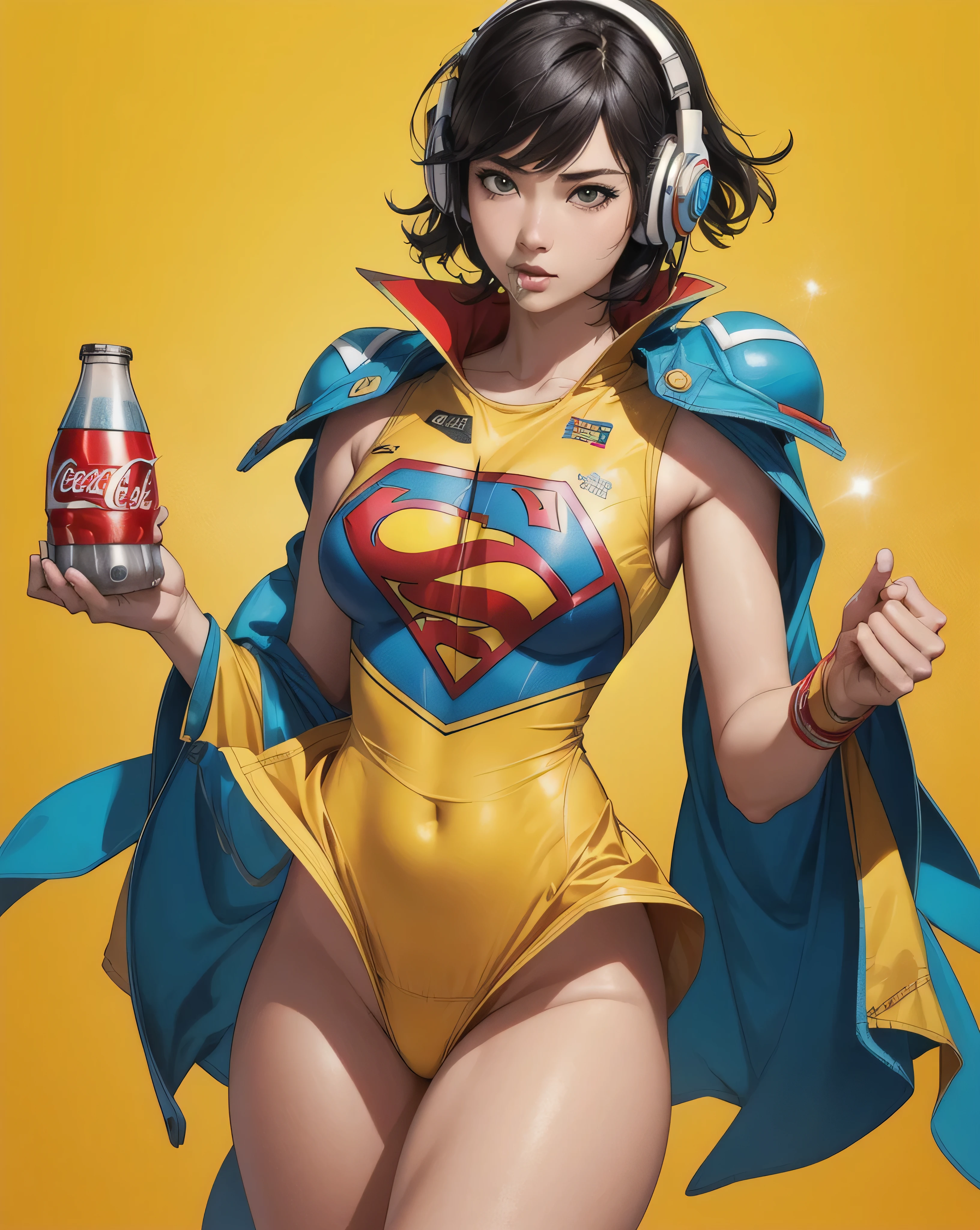 ((obra maestra)), Mejor calidad, absurdo, ultra detallado, holografico, tiro de vaquero, dynamic pose, golden ratio, super cute girl, Chica madura, Extremadamente bello, Super beautiful Asian girl with bright brown eyes super beautiful, super small and , Super beautiful legs, Super beautiful short brown multicolored hair, cola de caballo alta, Glowing and super beautiful skin, bueno y , Cuerpo delgado y delicado, Cuerpo perfecto, con el pechos medianos y desnudos, Super tight translucent black leggings, Bragas calientes, Banda de pelo de zorro, Ser fotografiado en un popular patio de comidas kawaii