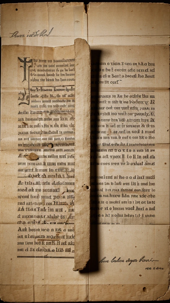 An ancient letter conveying a distorted message