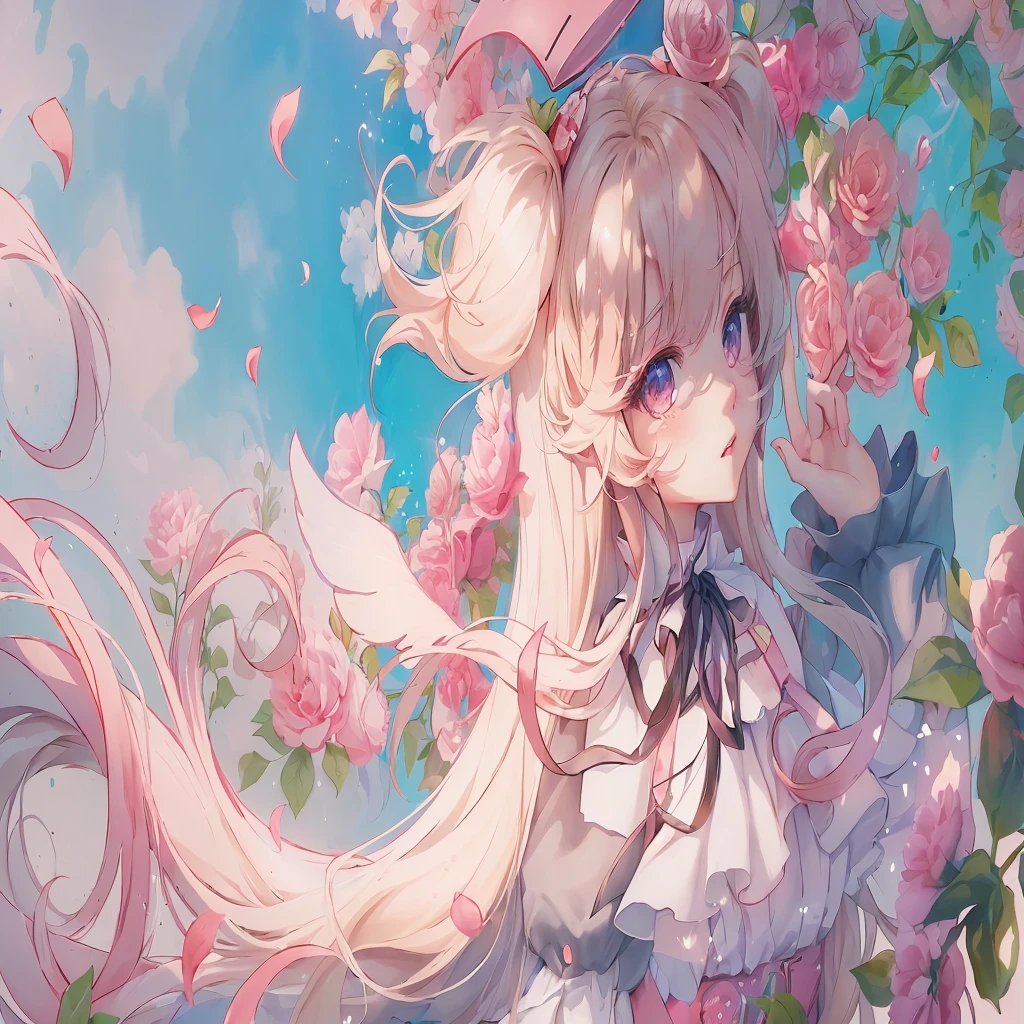 Long hair、Anime girl wearing pink hat and skirt, Ink art animation , Anime Art Wallpaper 4K, Anime Art Wallpaper 4K, Digital Art on pixiv, anime art wallpaper 8 k, Zerochan art, Anime Wallpaper 4K, Anime Wallpaper 4K, Anime style 4k, Long hair金发动漫女孩, Detailed digital anime art