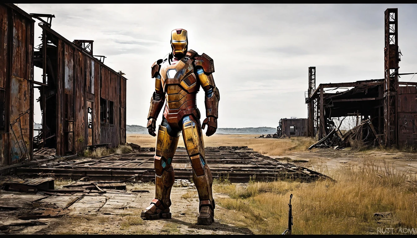 iron man rusty abandoned post apocalyptic