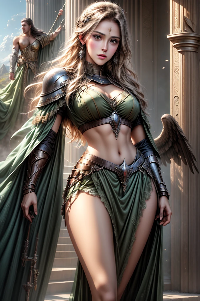 Asgard,(Teddi Mansueto), (valkyrie),(sexy), (porn), Lady Knight,anatomical correct,epic fantasy digital art,tmasterpiece,8k,high-definition resolution,detailed drawing,Quality Superior,, Epic composition,
