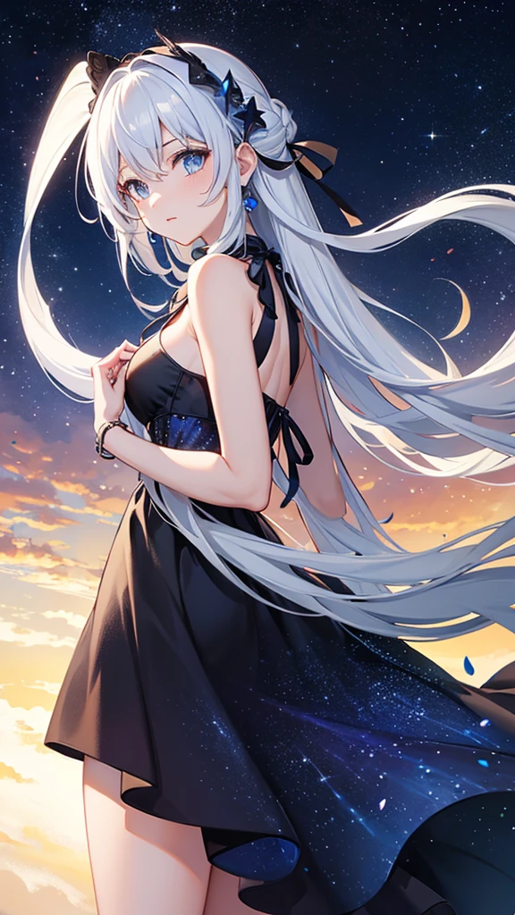 A dress like the night sky