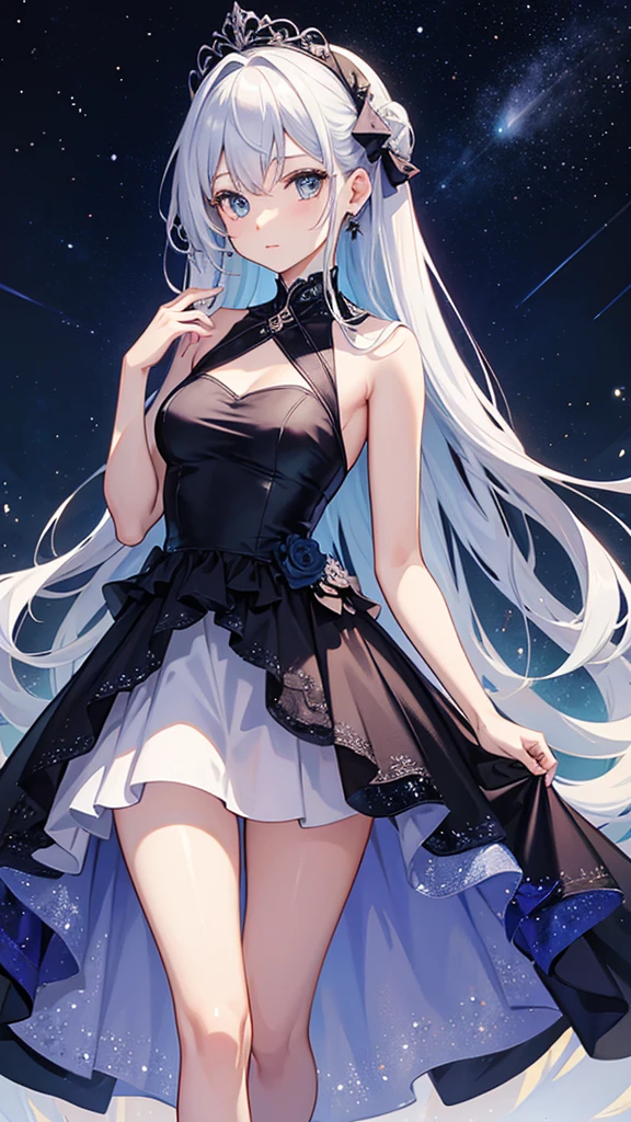 A dress like the night sky