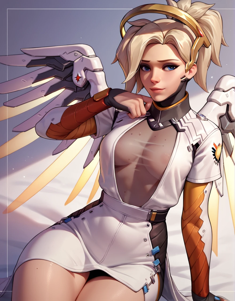 score_9,score_8_up,score_7_up,score_6_up ,source_overwatch score_9, score_8_up, score_7_up,  1woman, solo, mercy \(overwatch\), high quality, soft see through fabric