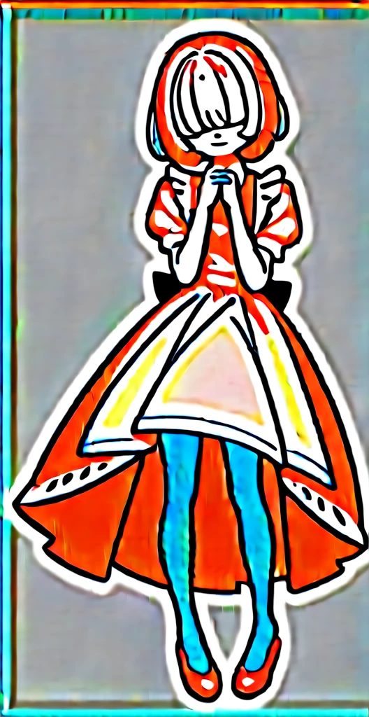 (((Long pinky Beautiful Hair))),pink hair,kawai,(((Eyes visible from bangs,hair over eyes:1.3))),,(cyan color eyes),,(pink slanted eyes),1girl in,bangs,long CYAN hair, pantyhose,Cowboy Shot,white background,short hair,smiled,(wearing pink maid clothes), (maid dress type must have a perfect pink vest), Bangs should be long to the tip of the chin(((Standing pose facing to the right side free hand pose))), white background, Perfect arm fingers,,, 1 girl, ((The image must match the tag)) Bangs almost cover the eyes full body (The character's entire body from top to bottom is completely visible) (The character's entire body is visible from head to toe) wearing shiny pink shoes (full body image full body image) full body image full body image) white background, Long slim legs, Perfect pink maid outfit perfect pink vest perfect pink jabot