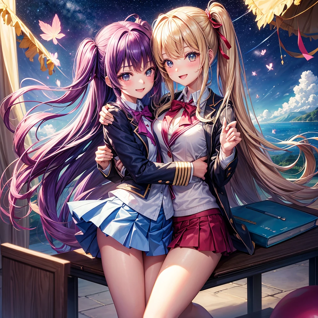 best quality，，smile，blazer，swimsuit，nepal，School，classroom，High-dimensional beautiful girl，Multidimensional beautiful girl，Several girls are depicted，They are hugging each other，Colorful，Different world，Collective of girls，JK，A girl taking off her uniform，Sexy and cute，New generation，Uniform of the Future，Ribbon on uniform，Evolution of fashion，middle School girlultiple girls are depicted,harem，idol group，starry sky background，photo shoot，long hair，wearing a cardigan，beautiful girlの国，girl&#39;s paradise，highest quality，big breasts，leather jacket，happy girl,horny girl，Blue eyes，perfect face，standing position，She has her bangs down，fur jacket,Beautiful eyes，smooth hair，perfect eyes，beautiful girl，Angel Girl，multicolored hair colors，naughty girl，beautiful，High-dimensional beautiful girl，Multidimensional beautiful girl，gathering，Group、，