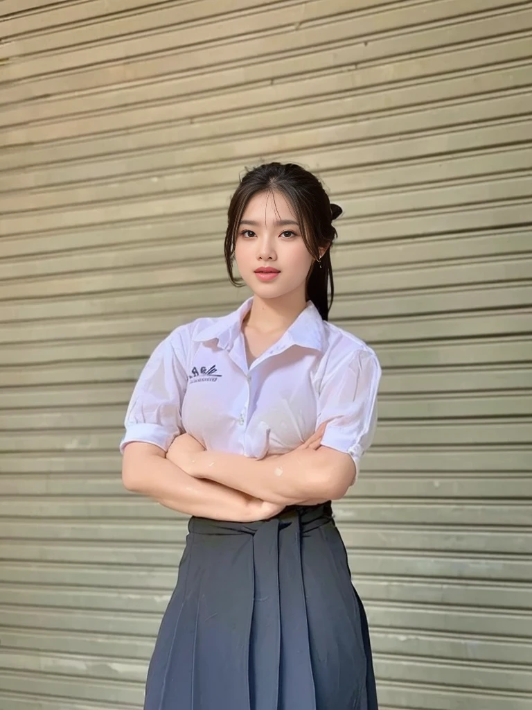A Beautiful Girl, korea, 1man, Fair-skinned, full body image, 18-20 years old, (gorgeous face, face shape., beautidul eyes, Beautiful Nose, Red mouth), (long-haired), ((Thai sarong, pink, thin)), ((bathe)), ((enormous breasts, breast augmentation, huge breast)), (((ผอมthin, ผอมthin, Flat stomach, beautiful legs, Slender Legs), (body dripping wet), (((no underwear.))), Thai rice fields, folk, natural