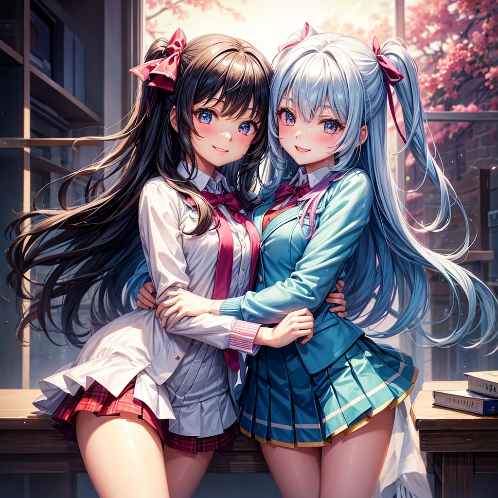 best quality，，smile，blazer，swimsuit，nepal，School，classroom，High-dimensional beautiful girl，Multidimensional beautiful girl，Several girls are depicted，They are hugging each other，Colorful，Different world，Collective of girls，JK，A girl taking off her uniform，Sexy and cute，New generation，Uniform of the Future，Ribbon on uniform，Evolution of fashion，middle School girlultiple girls are depicted,harem，idol group，starry sky background，photo shoot，long hair，wearing a cardigan，beautiful girlの国，girl&#39;s paradise，highest quality，big breasts，leather jacket，happy girl,horny girl，Blue eyes，perfect face，standing position，She has her bangs down，fur jacket,Beautiful eyes，smooth hair，perfect eyes，beautiful girl，Angel Girl，multicolored hair colors，naughty girl，beautiful，High-dimensional beautiful girl，Multidimensional beautiful girl，gathering，Group、，