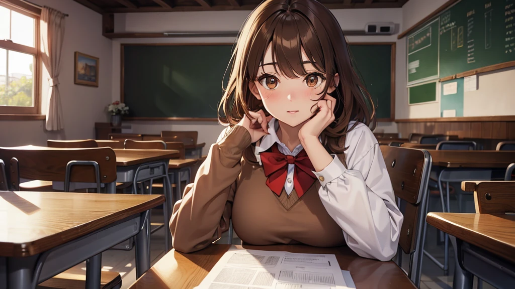 smile、　Волшебный панк AI Street  , cluttered environment、yellow eyes、 ((thin pink eyebrows))、Pink short bob、Bangs at the top of the eyebrows、short bangs、