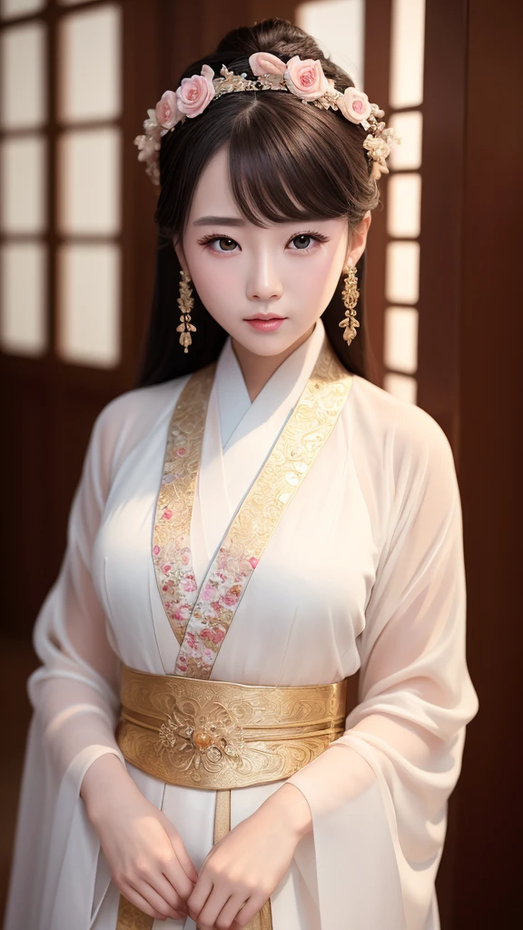 Highest quality ,masterpiece, figure, Very delicate and beautiful, Very detailed ,CG ,Unity ,8k wallpaper, wonderful, In detail, masterpiece,Highest quality,Official Art,Very detailed CG Unity 8k wallpaper,Absurd, incredibly Absurd, Large file size , Very detailed, High resolution, Very detailed,Beautiful detailed girl, Very detailed eyes and face, Beautiful attention to detail,Light on the face,(Hanfu:1.1),One girl