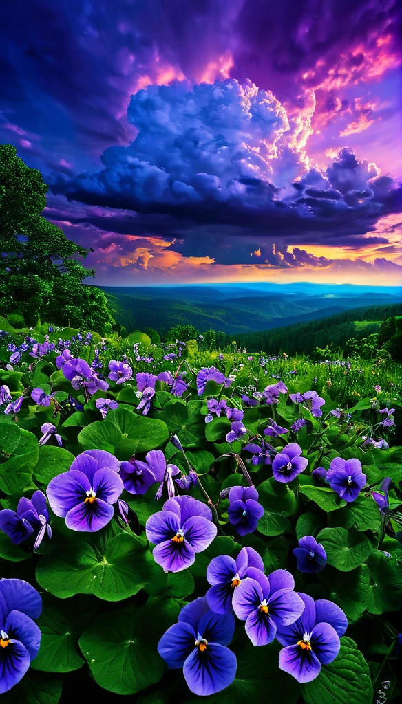 summer sky,photorealistic,highly realistic,extreme details,breathtakingly realistic,high contrast realism,high saturation realism,vibrant colors,dramatic lighting,captivating landscape,compelling storytelling,atmospheric scene,mesmerizing visuals,intricate details,strong emotions,celestial beauty, violets