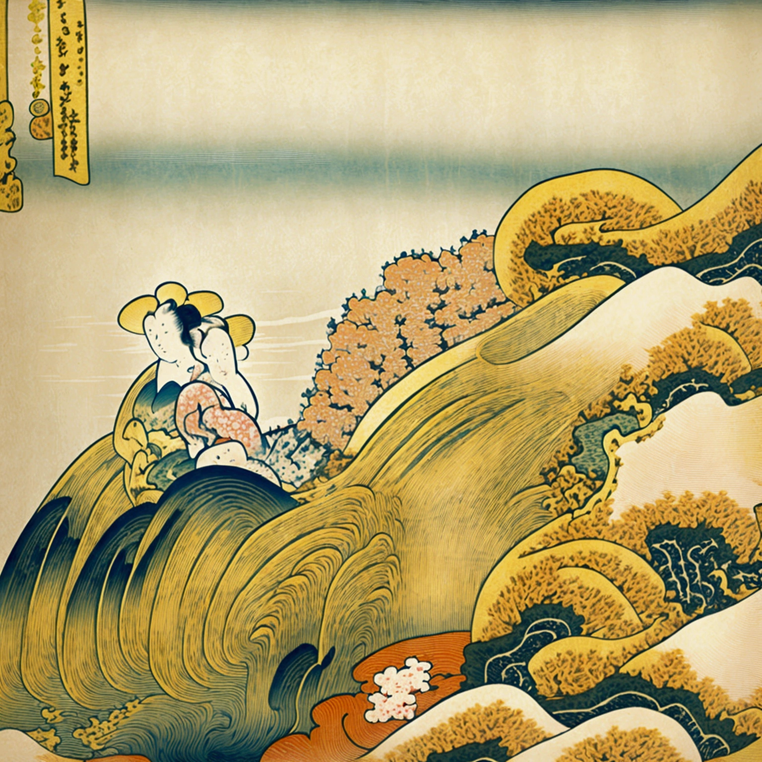 (((The Birth of Blonde Venus)))、(((Beautiful blonde woman)))、,(((Ukiyo-e of beautiful women)))、Royal Sister,Jay's official art,Unity8k wallpaper,Ultra-detailed,Beauty and aesthetics,masterpiece,Highest quality,(Fractal Art:1.3),One girl,Very detailed,Dynamic Angle,Chaotic beauty,elegant,Bright colors,Romanticism,JamesJean,Robbie Deviantano,Lost Run,Francis Bacon,Michal Muraz,Adrian Gurney,Petrakot Wright,Gerhardricht,takato yamamoto,Ashley Wood,Atmospheric,Ecstasy Music Notes,Streaming notes are visible