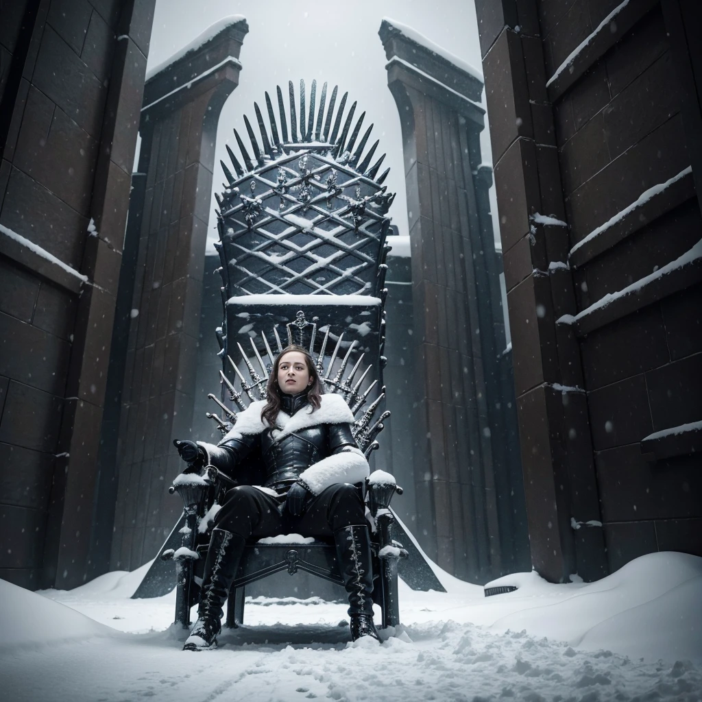 Iron Throne in the snow