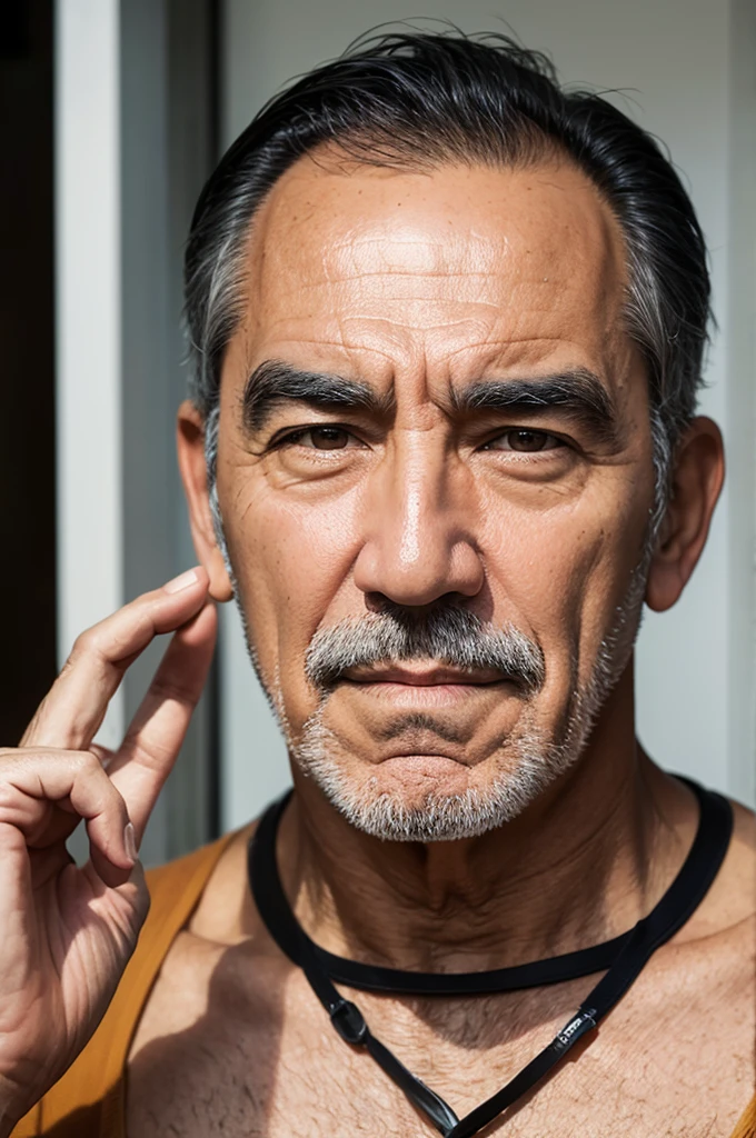 Anthony Quinn-esque 50-year-old man