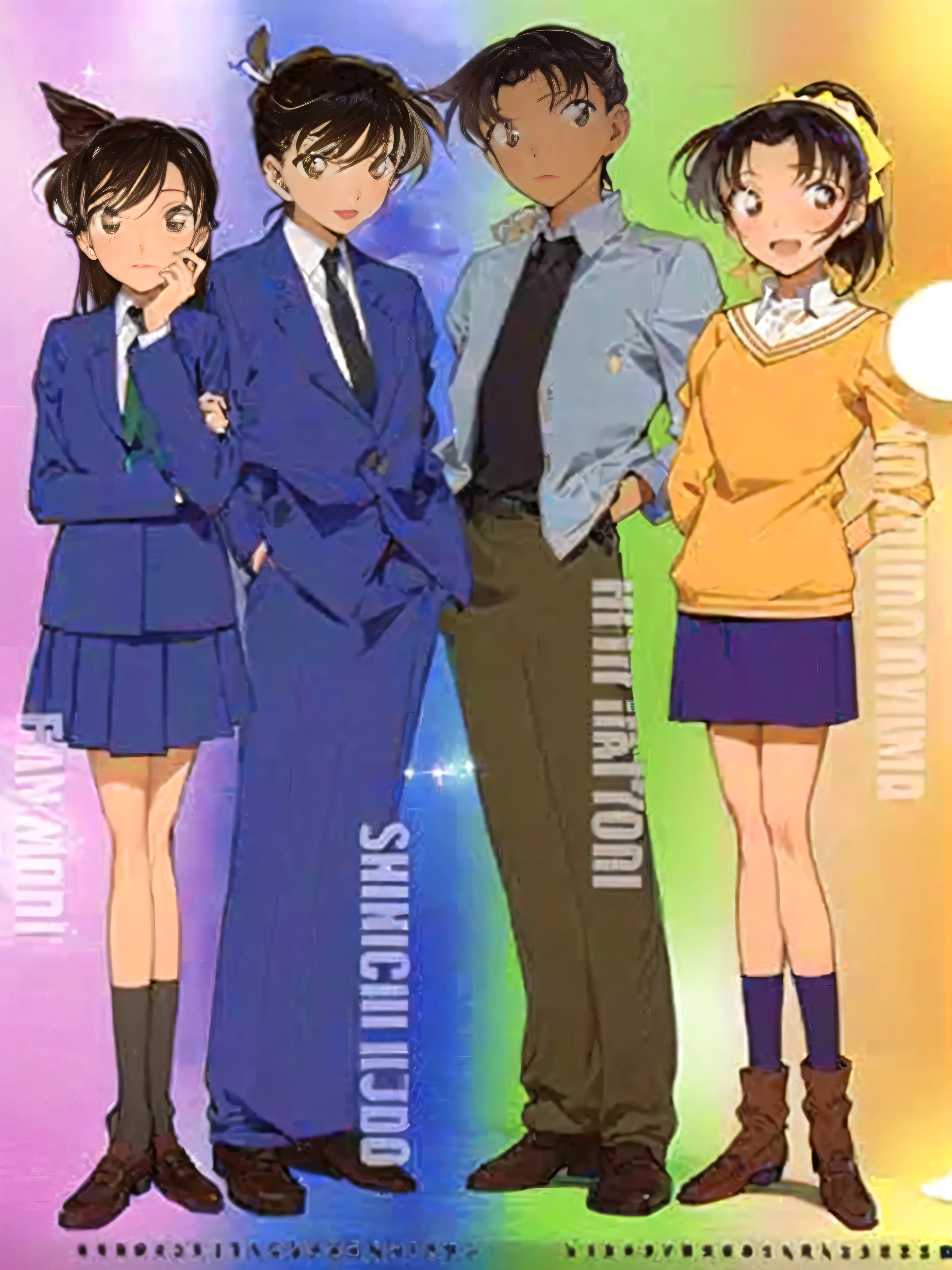 masterpiece, Highest quality, (Highly detailed CG Unity 8K wallpapers), (Highest quality), (Best illustrations), (Best Shadow), Unreasonable, Realistic lighting, (abyss), Beautiful sparkle,People standing next to each other々Close up of a group of, Takano Aya color style, Shinji, Promotional Art, magical school student uniform, tsubasa nakai's style, Chiho Aoshima Color Scheme, Classic Girls' Manga, JK Uniform, magic , Anime Cover, planet, shinkai makoto, shinichi sakamoto