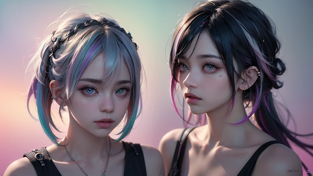 (Punk Girl:1.4), mullet hairstyle, Beautiful eyes with fine symmetry, (Colorful gradient hair:1.5), (Intricate details:1.2), (Highly detailed face and eyes:1.2), No makeup, (dark circles:1.1), midnight aura, urban streets background, posing sitting for a photo, side view, full body photo, (Delicate images), (Raw photo: 1.2), (Photorealistic: 1.6), (Highly detailed), (high resolution), (Best quality), (masterpiece)
