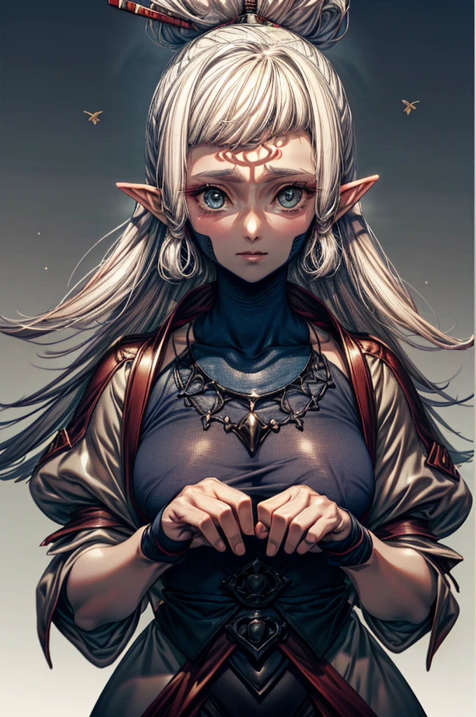 (masterpiece:1.1), (best quality:1.1), 1girl, Real light and shadow, anime face, 4k, 8k, wallpaper,epic, detail texture, Paya, elf ears, pointy ears, White hair, Dark skin, tanned skin, (blue eyes:1.5), ((((white hair:1.35, long hair)))),intricate eyes,beautiful detailed eyes, (symmetrical eyes,big eyes:1.5,(((lustrous skin:1.5,bright skin: 1.5,skin tanned,shiny skin,very shiny skin,shiny body,plastic glitter skin,exaggerated shiny skin,illuminated skin))),(detailed body,(detailed face)), cute, erotic,daring, Desert,(((intricate outfit,intricate clothes, embroidered outfit,ornate outfit,embroidered clothes,ornate clothing))), (dynamic pose:1.0),happy,smile,(centered,scale to fit dimensions,Rule of thirds), scenery:1.25, highres,sharp focus,(ultra detailed,extremely detailed),(photorealistic artwork:1.37),(extremely detailed CG unity 8k wallpaper),(((vibrant colors,vibrant theme))),(intricate),(masterpiece),(best quality),