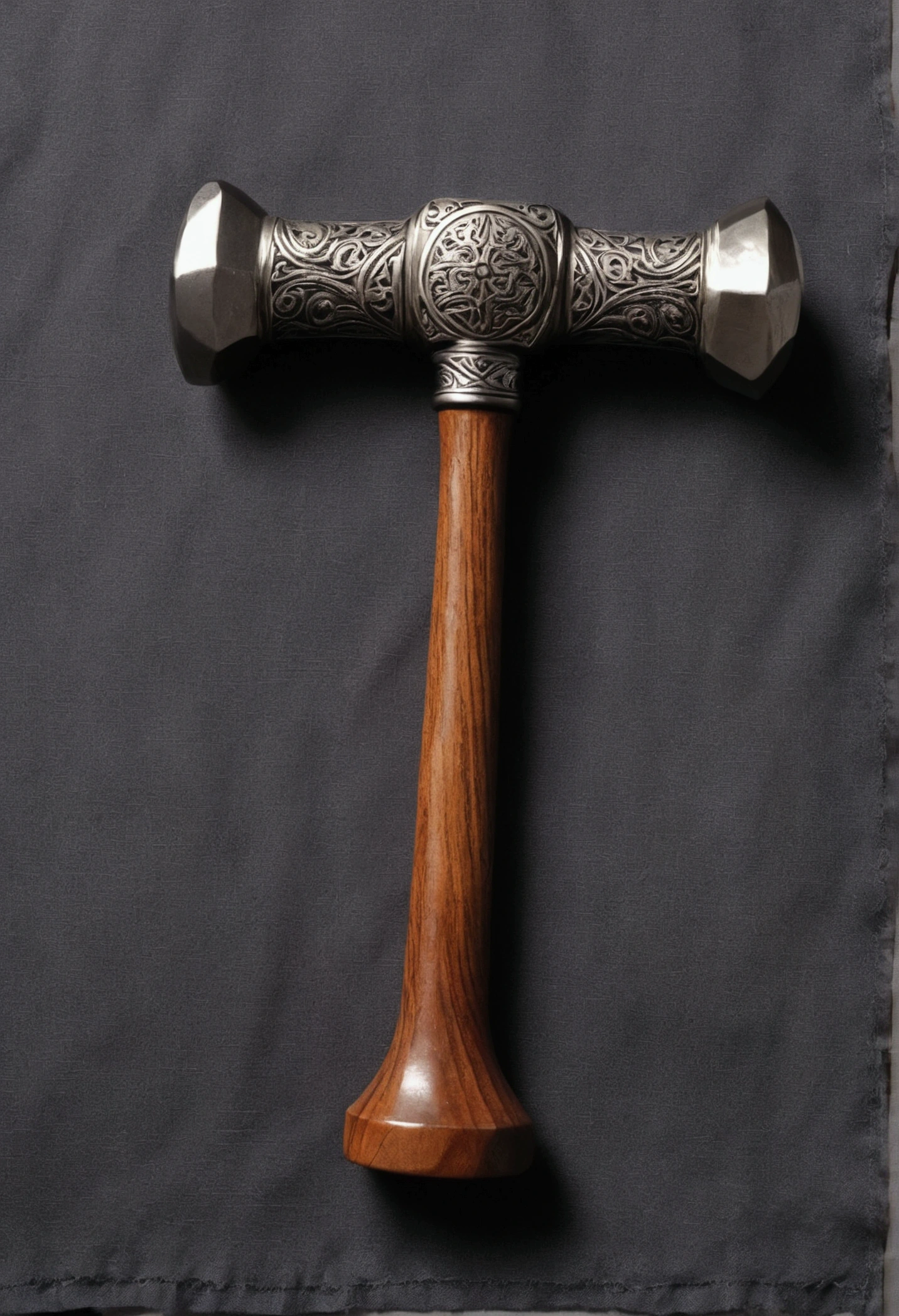 A hammer with clothes