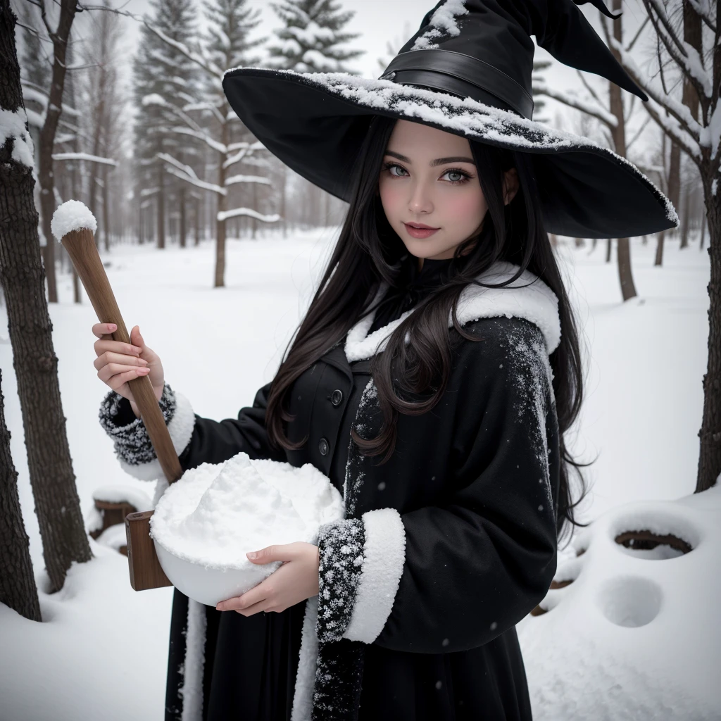 Witch in the snow