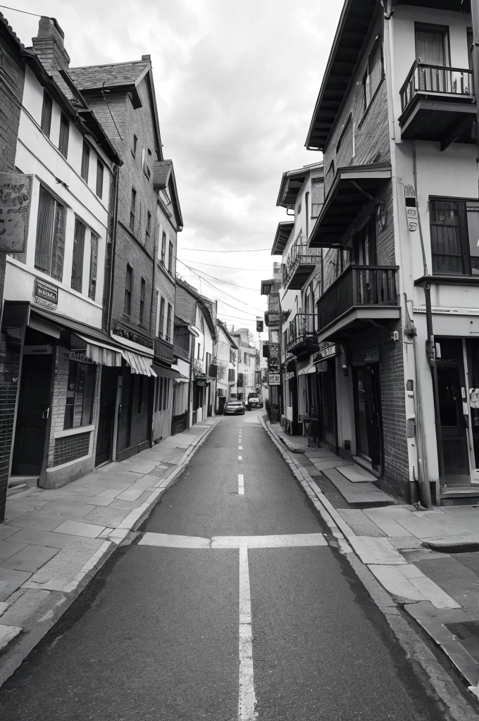 Post town　Black and White