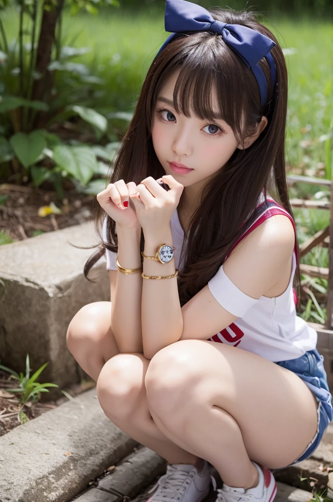 Crouching。White。Brat。