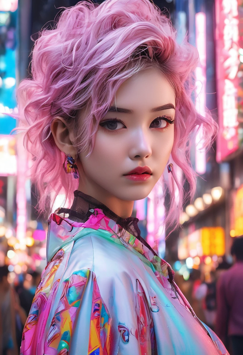 (best quality,4k,8k,highres,masterpiece:1.2),ultra-detailed,(realistic,photorealistic,photo-realistic:1.37),young woman, detailed face, beautiful eyes, beautiful lips, long eyelashes, sheer clothing, see-through fabric, standing in futuristic neon Tokyo street, shy, humiliated, cinematic lighting, vivid colors, cyberpunk, science fiction