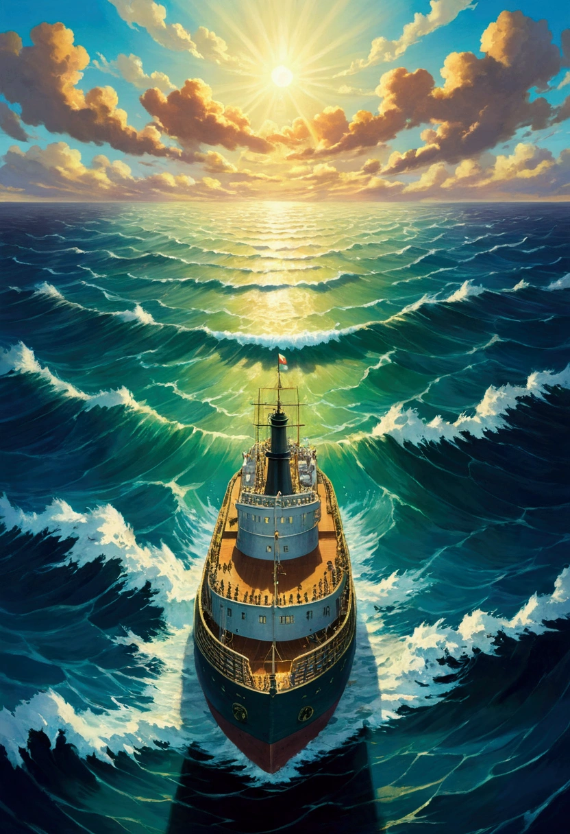 Ghibli　Ocean　Above the Waves　board a ship