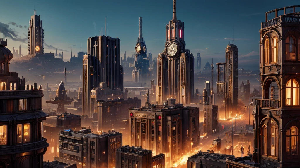 Nucleum atomic steampunk city