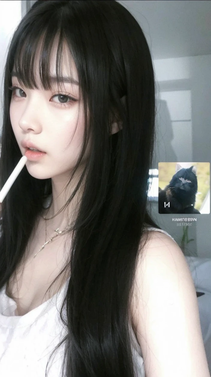 Kim Jennie, brow hair