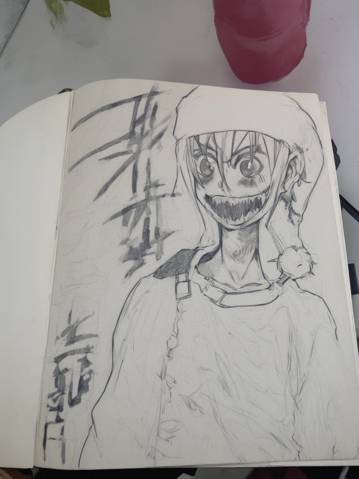 Illustration of a guy with face cartoon crestive comic style
