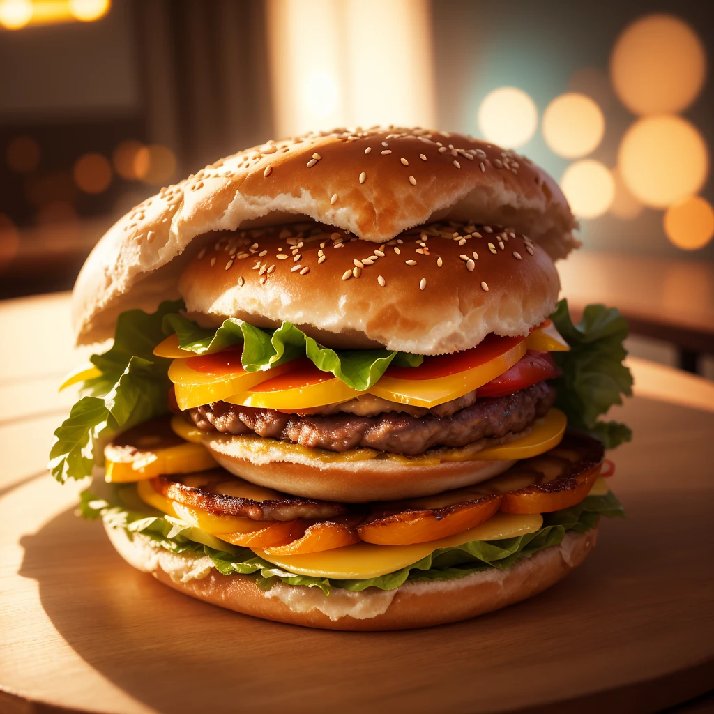 Difracted rays, Blurred circles of light, Ray tracing, Raios de Luz Divina, shine light, hamburger