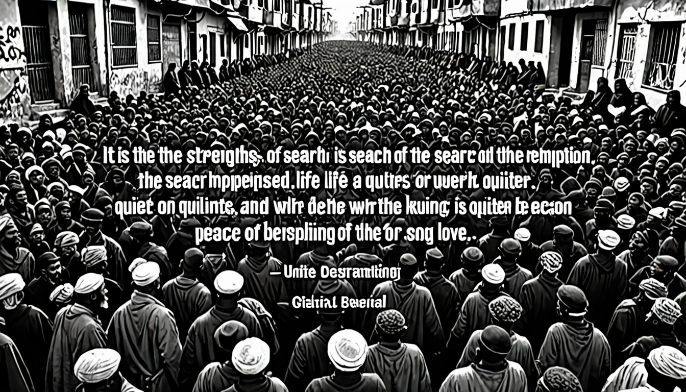 (Verse 3)
Your ideals persist through the years,
Inspiring action for human rights,
In the voice of Karl Marx, A beacon of hope,
For those seeking a quieter life.
(Verse 4)
In the alleys and slums, echo your cry,
For a world where peace and love reign,
The struggle of the people, united in song,
It is the strength of the oppressed in search of redemption.