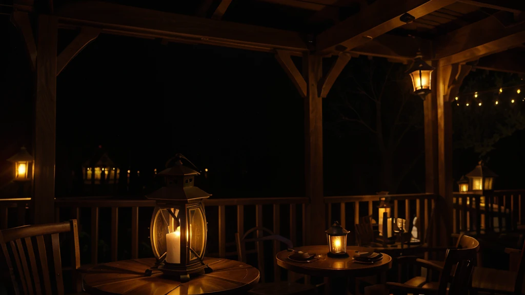 There is a candle burning on the table, warm lantern lighting, lantern light besides, candlelight restaurant table, candlelight, lantern light, Atmosphere at night, cozy candlelight, lanterns on the porch, dim lantern, Romantic atmosphere, lantern candle, lantern, cozy atmosphere, night lighting, evening lanterns, light, beautiful atmosphere, 溫暖的light