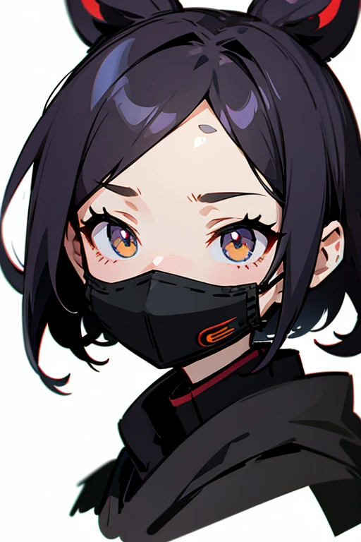 Chibi, anime, face mask, dark