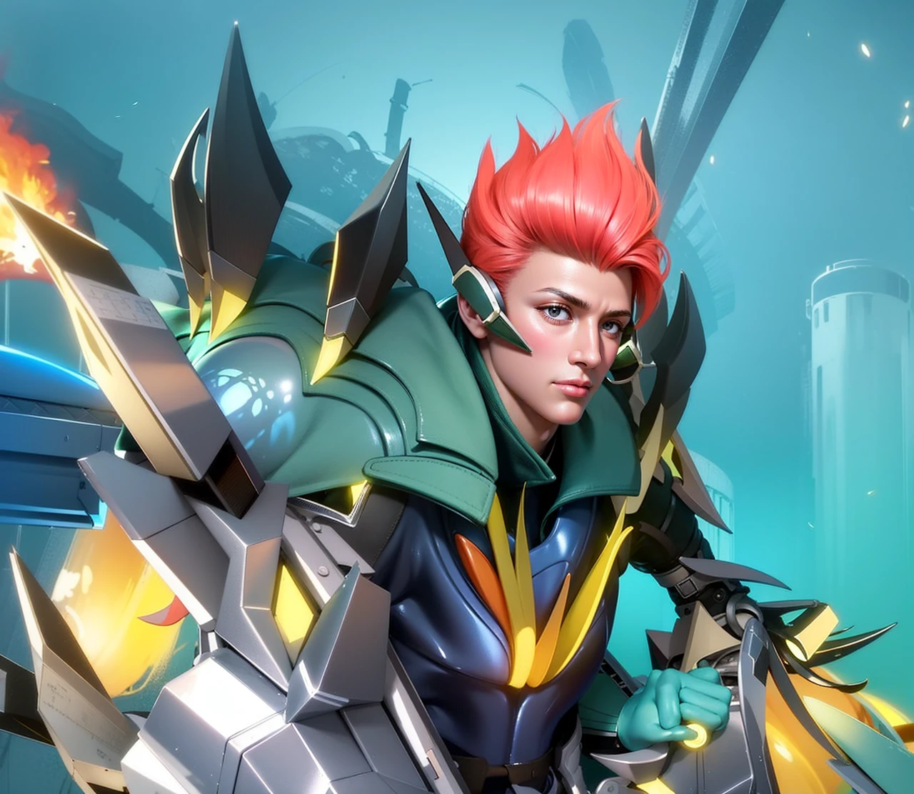 Best quality, masterpiece, detailed skin texture, detailed clothes texture, detailed face, super detail, 8k, intricate detail, 1 boy, The color doesn't change, Muscle guy, 1 guy