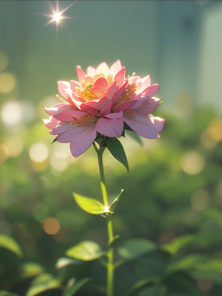 (Sumilux f1.4 50mm , low Latitude old color negative film , cross process , bokeh, flare, chromatic aberration , soft focus, (Shallow focus) , soft glow , Maximum aperture, High Key , Transparent depiction) , closeup Rose pistil