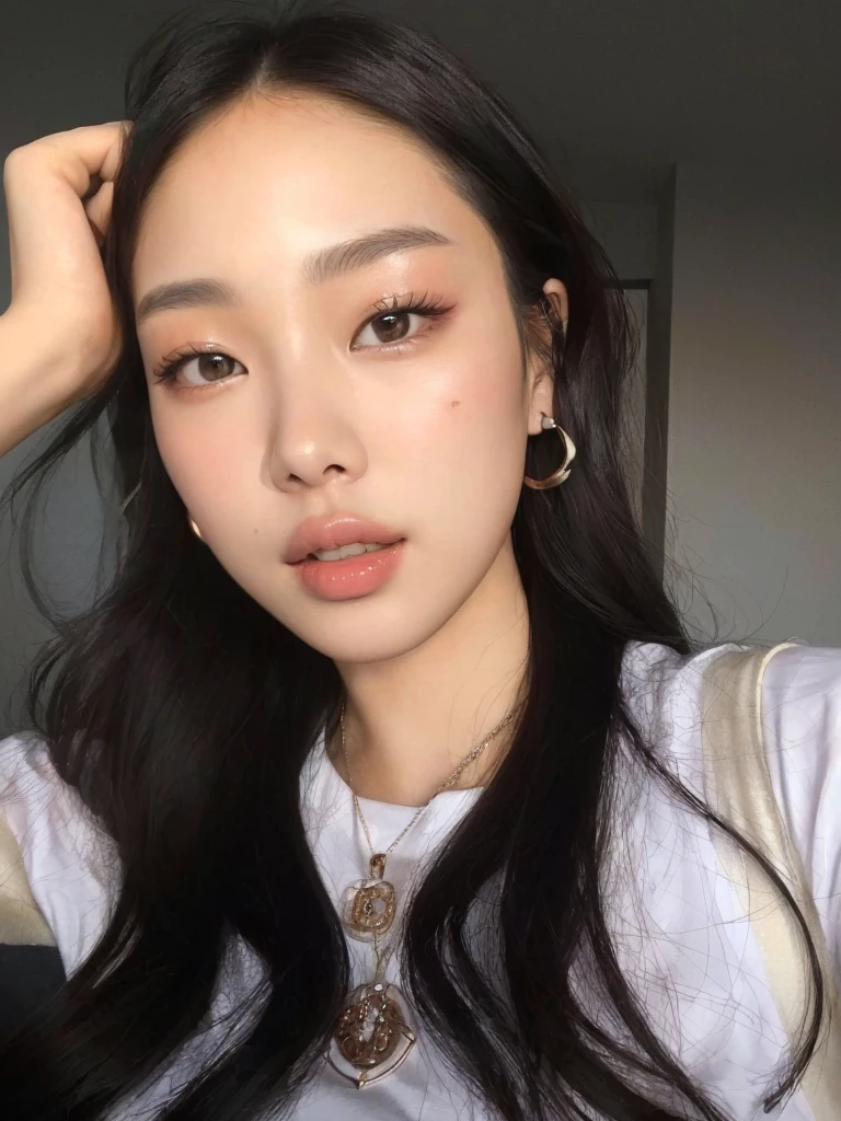 jennie pink black, blackpink jennie portrait, Beautiful young Korean woman, Leaked image, kim jennie de blackpink
